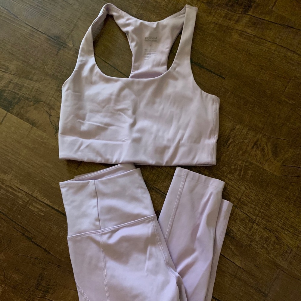 Girlfriend Collective Lilac set
